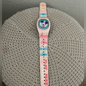 Disney Pink and Teal Mickey Mouse Slip-On Watch